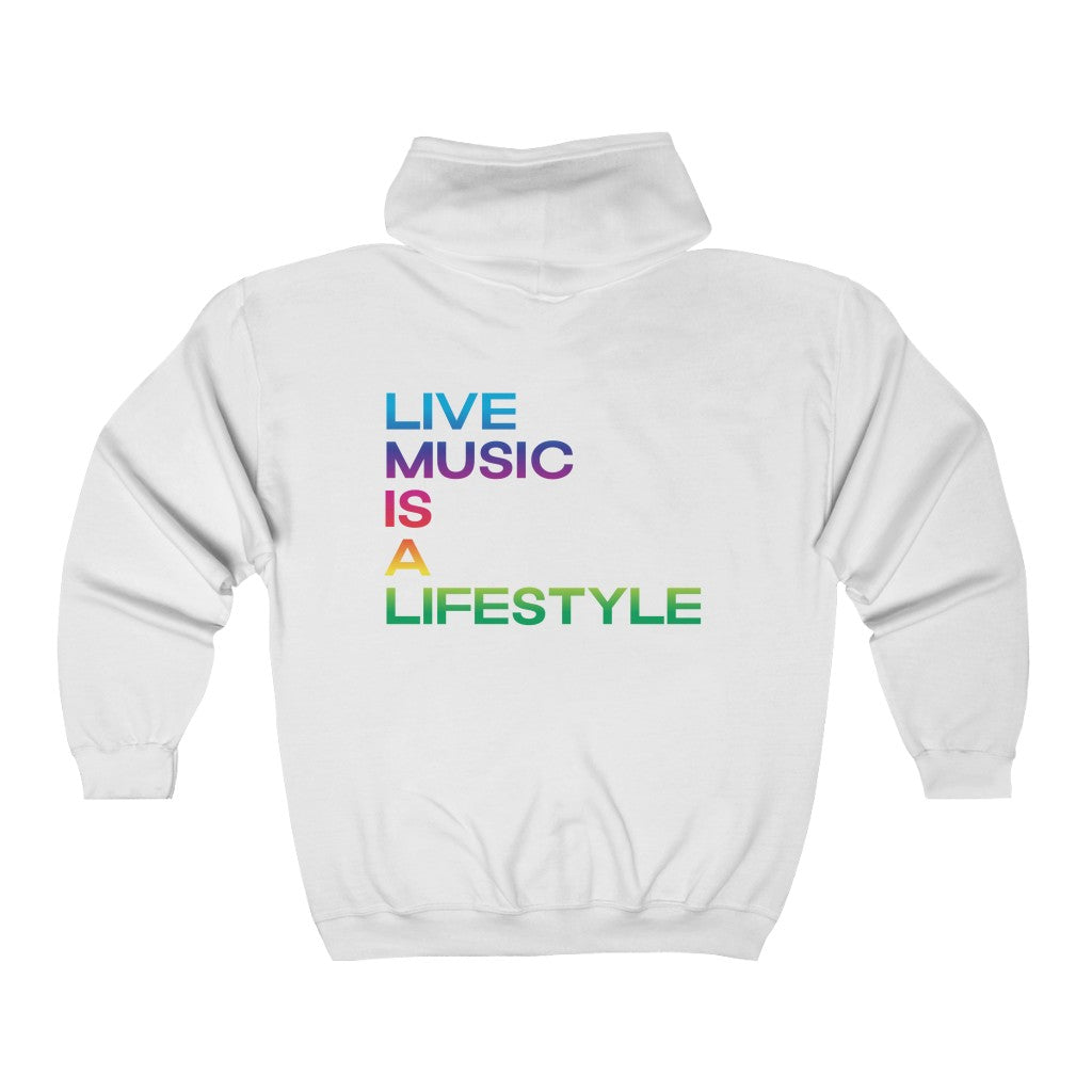 Unisex Heavy Blend™ Full Zip Hooded Sweatshirt with PRIDE