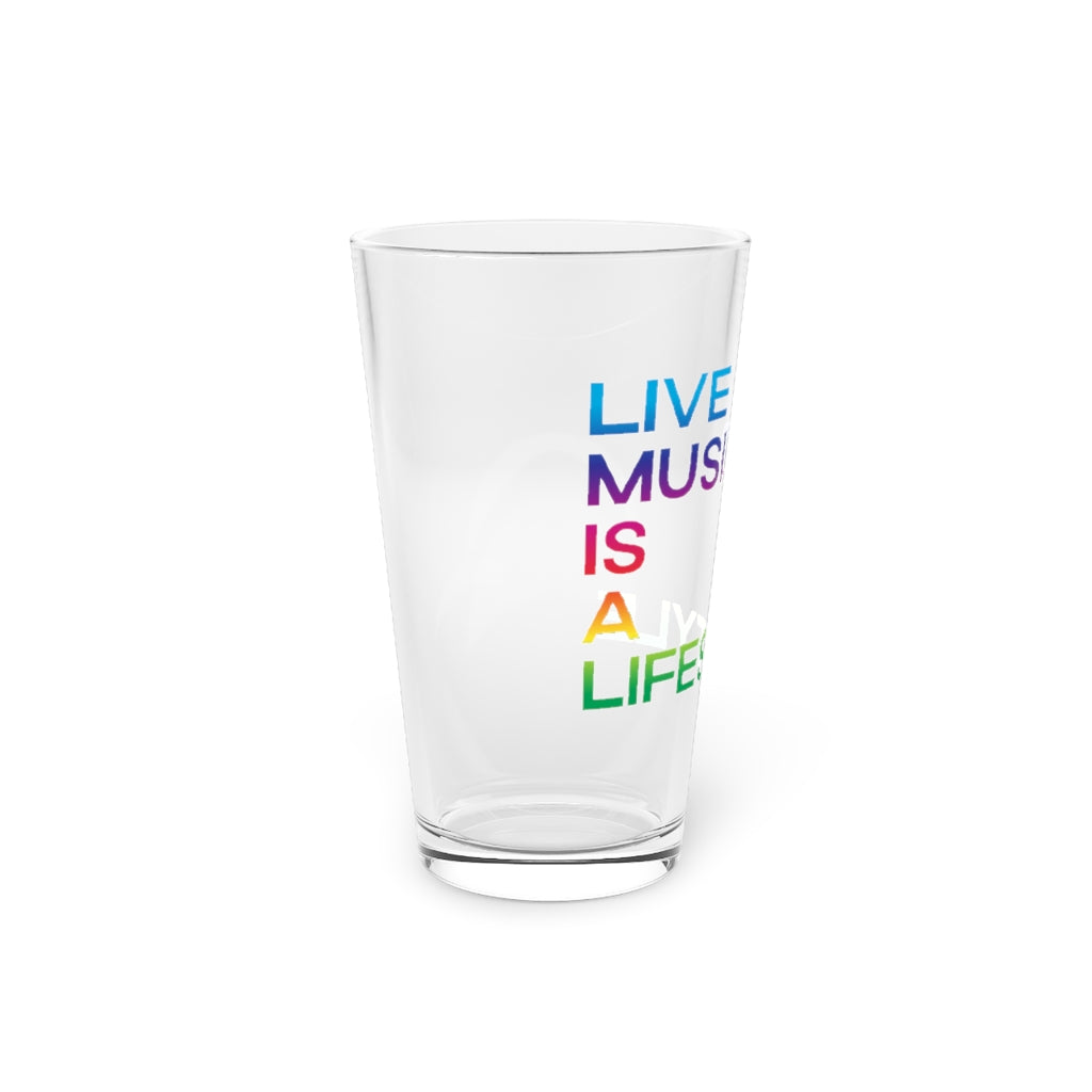 Pint Glass, 16oz with PRIDE