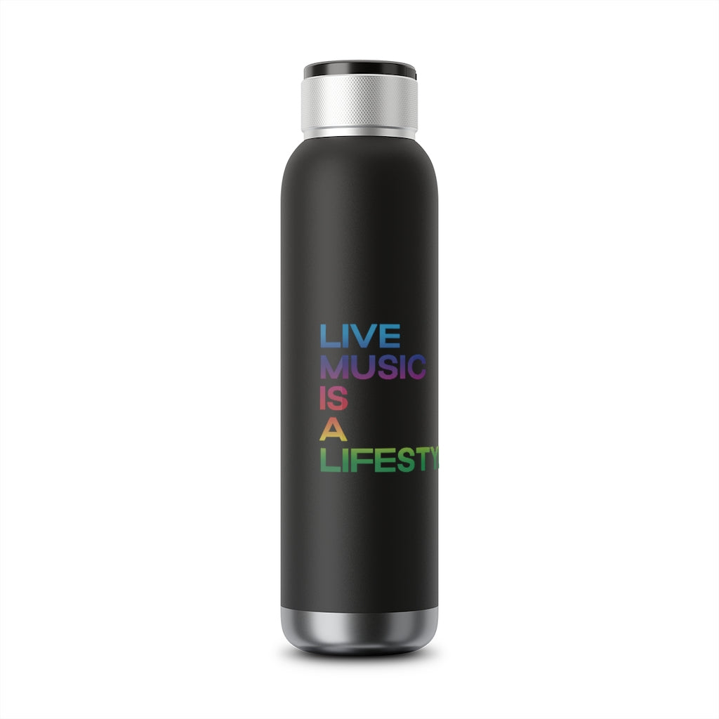 Soundwave Copper Vacuum Audio Bottle 22oz with PRIDE