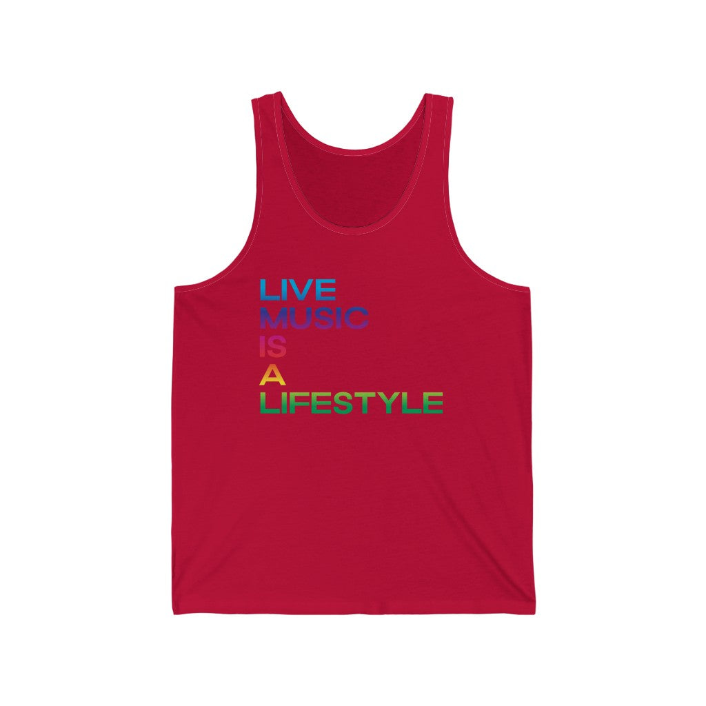 Unisex Jersey Tank with PRIDE