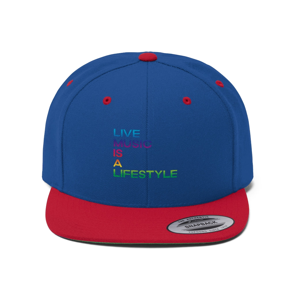 Unisex Flat Bill Hat with PRIDE