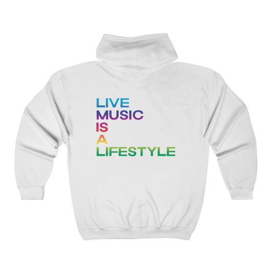 Unisex Heavy Blend™ Full Zip Hooded Sweatshirt with PRIDE