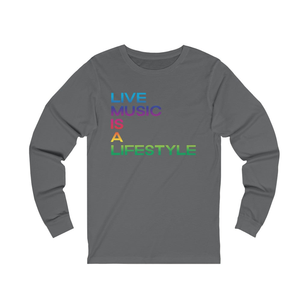 Unisex Jersey Long Sleeve Tee with PRIDE