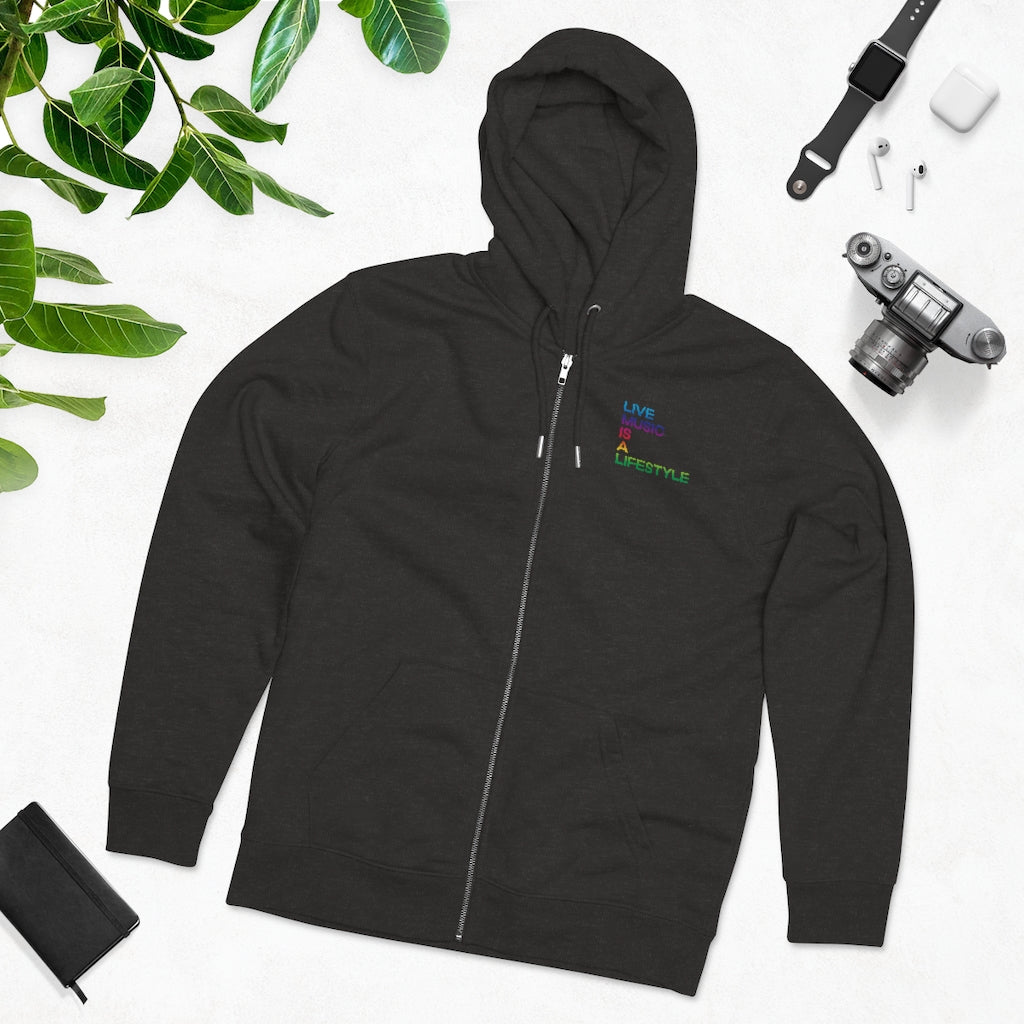 Men's Cultivator Zip Hoodie with PRIDE