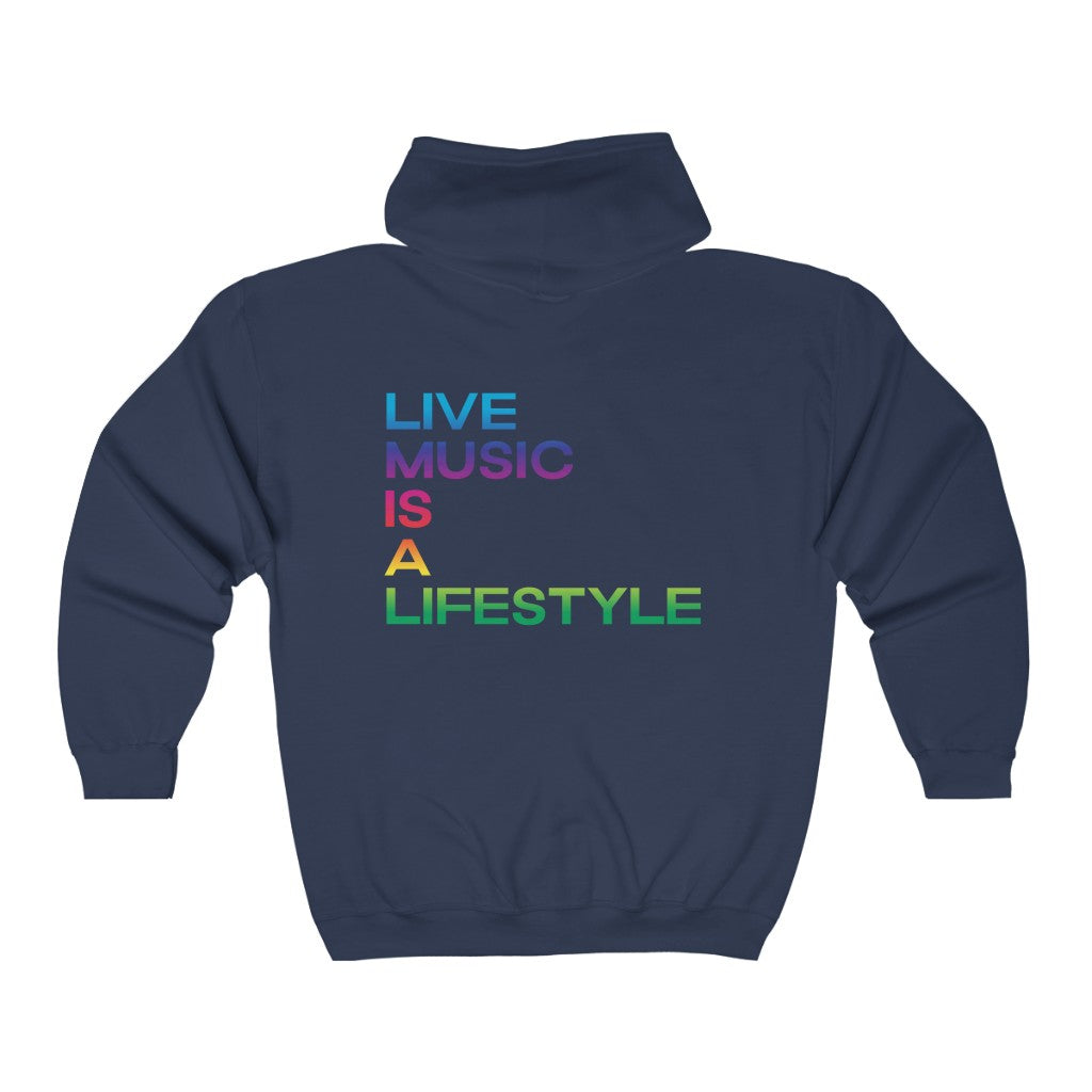 Unisex Heavy Blend™ Full Zip Hooded Sweatshirt with PRIDE