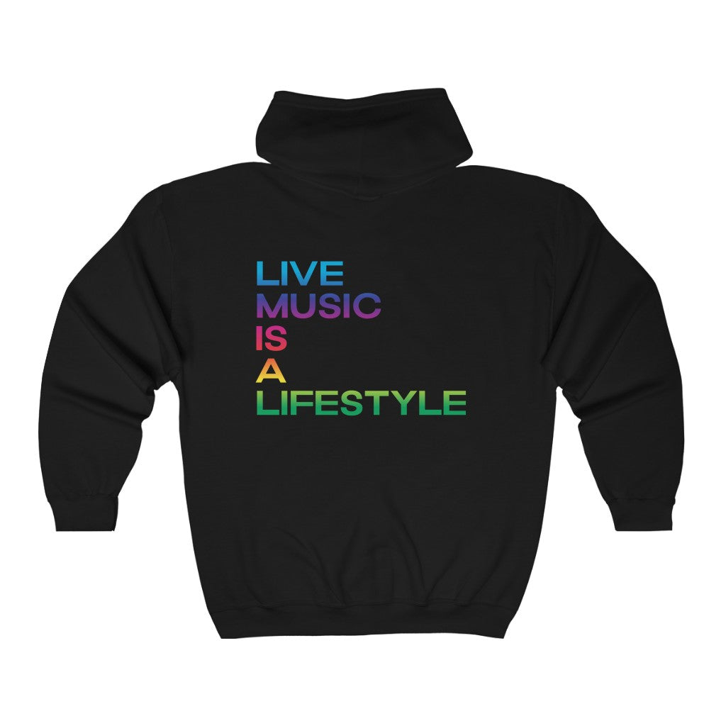 Unisex Heavy Blend™ Full Zip Hooded Sweatshirt with PRIDE