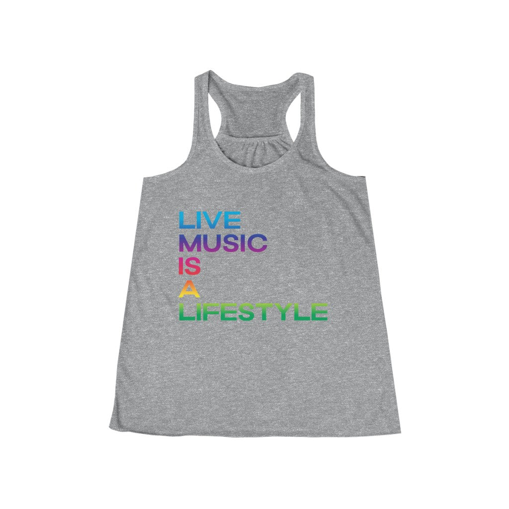 Women's Flowy Racerback Tank with PRIDE