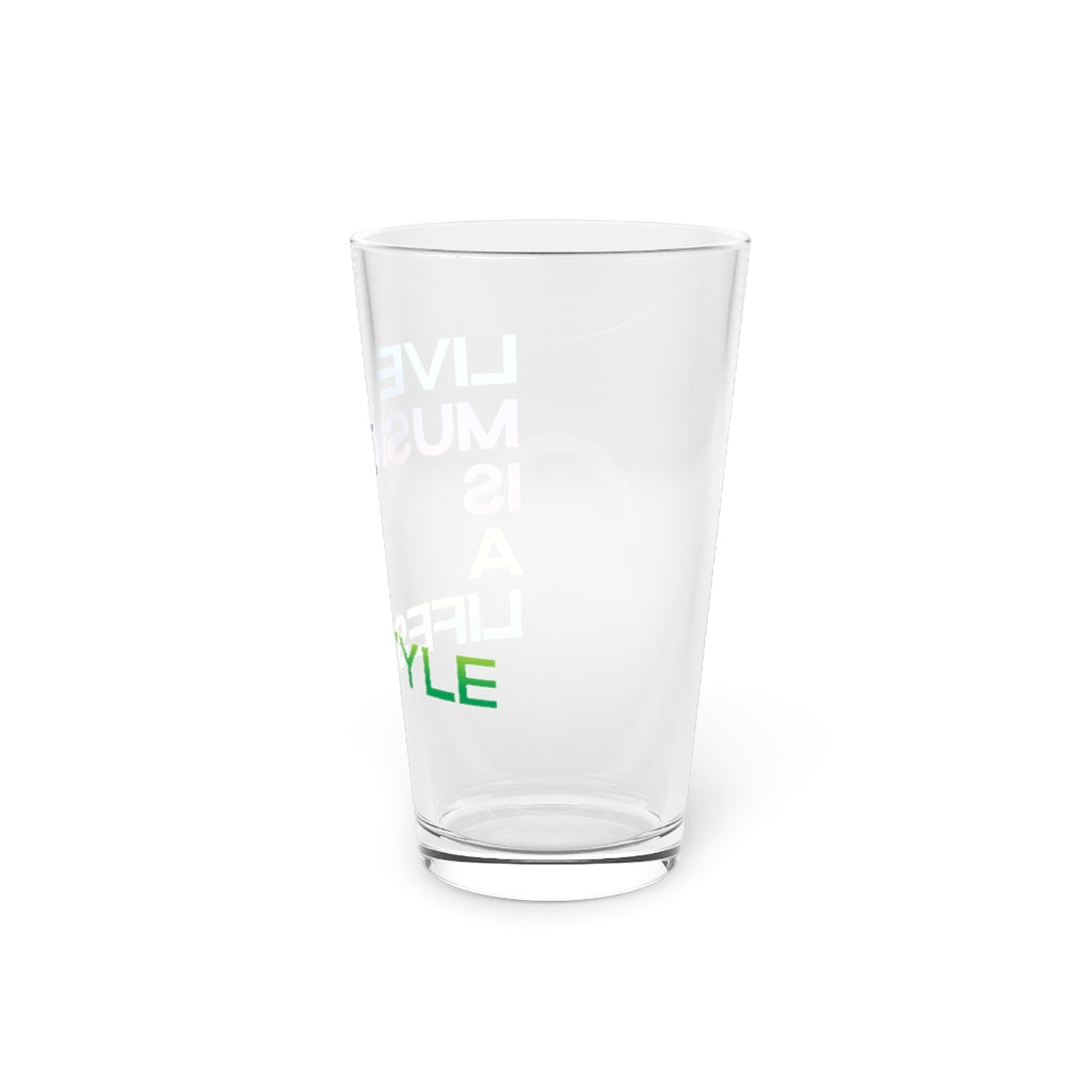 Pint Glass, 16oz with PRIDE