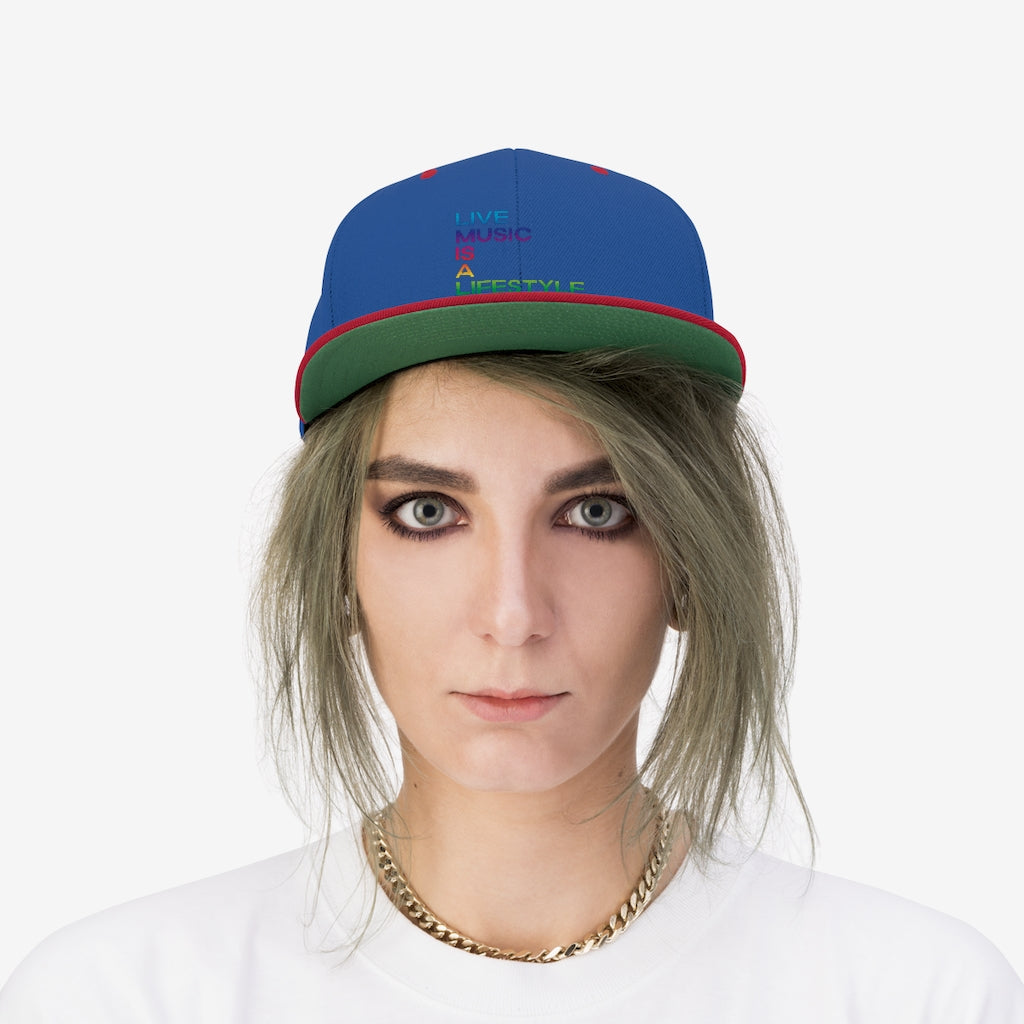 Unisex Flat Bill Hat with PRIDE