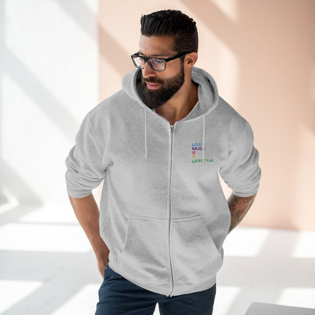 Unisex Premium Full Zip Hoodie with PRIDE