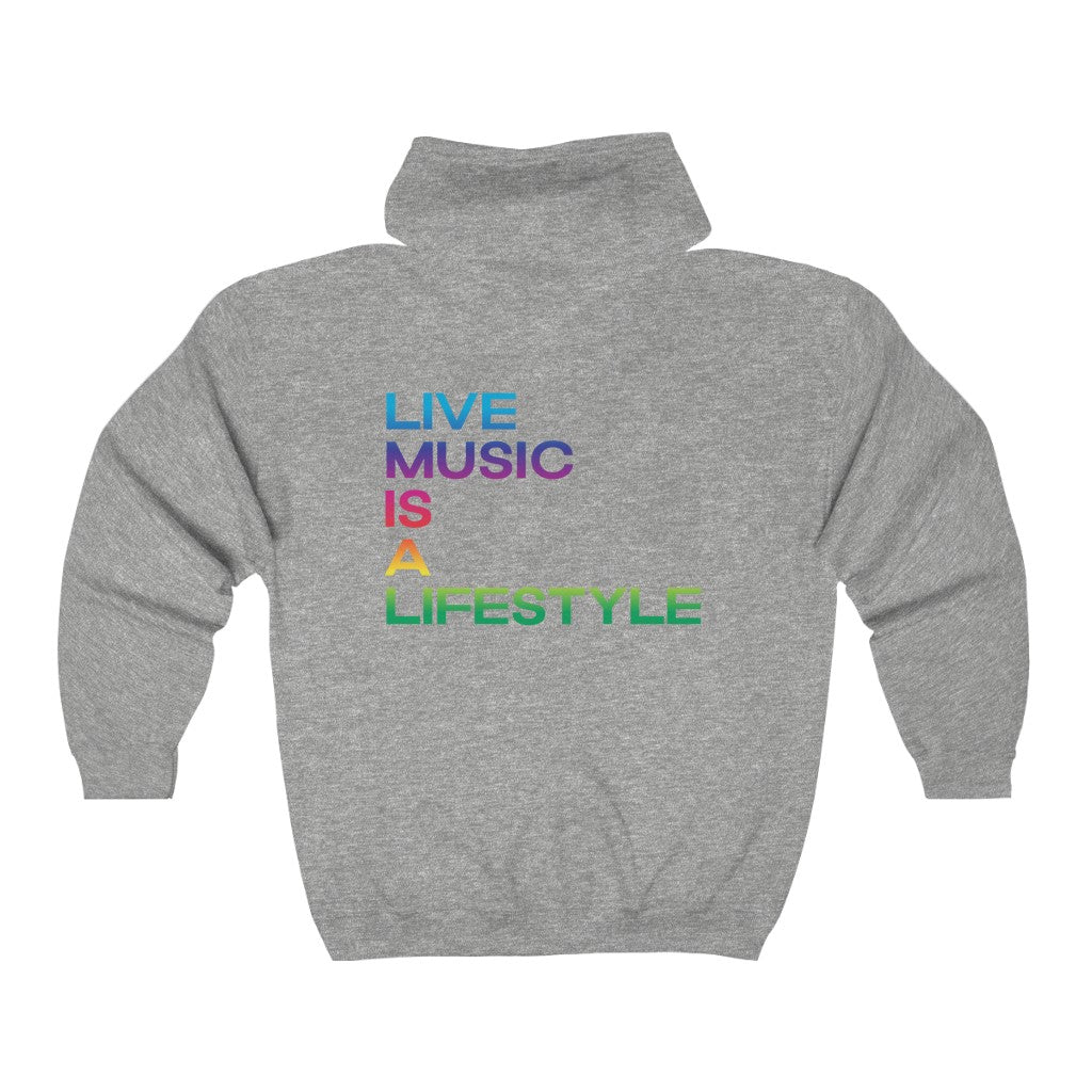 Unisex Heavy Blend™ Full Zip Hooded Sweatshirt with PRIDE