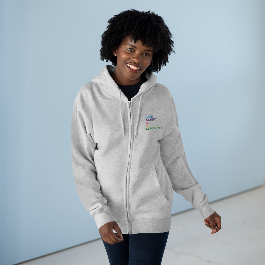 Unisex Premium Full Zip Hoodie with PRIDE