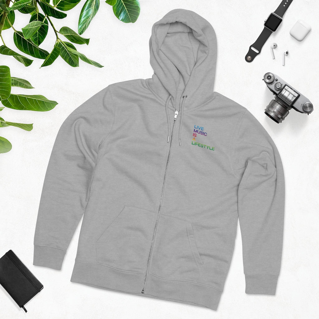 Men's Cultivator Zip Hoodie with PRIDE