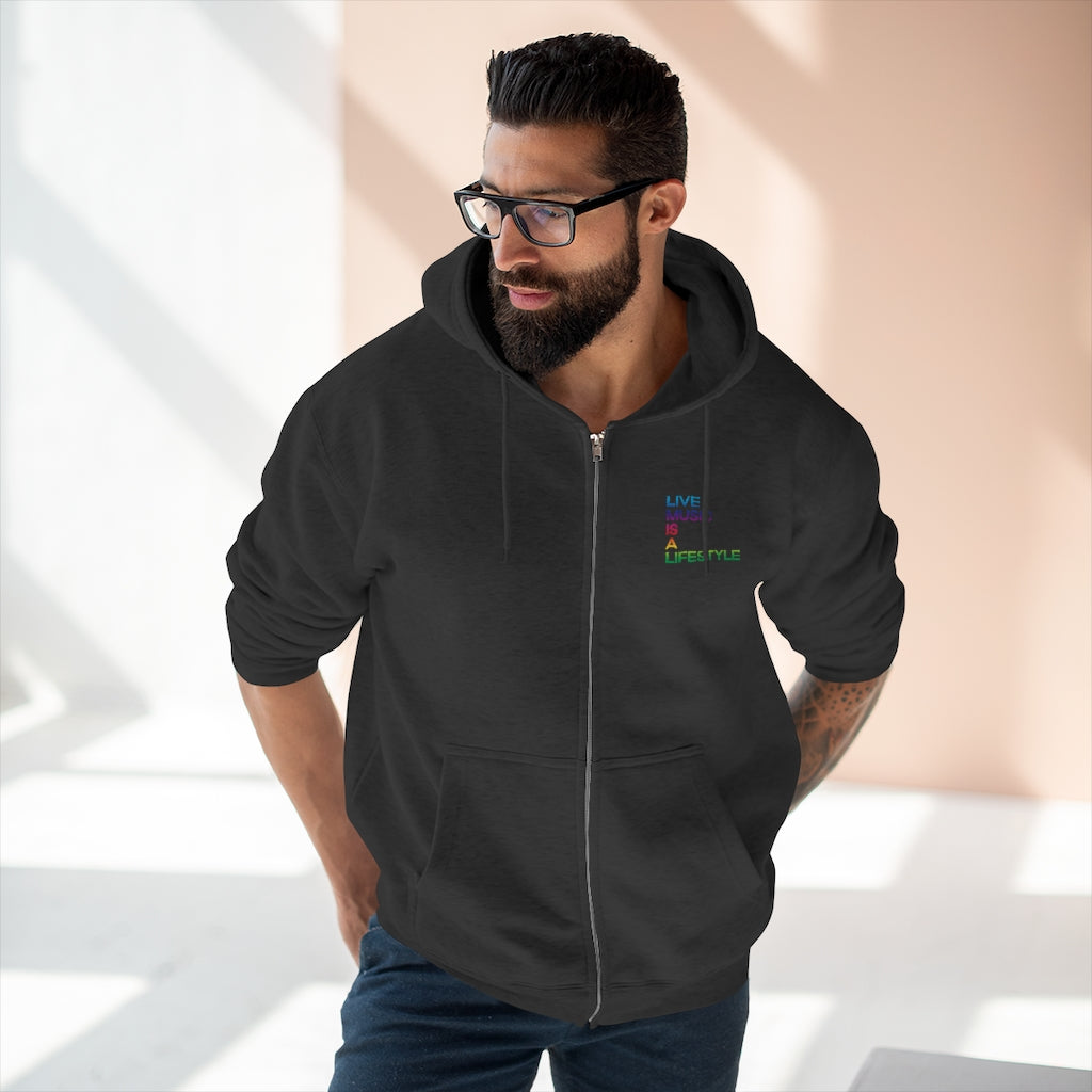 Unisex Premium Full Zip Hoodie with PRIDE